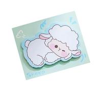 Lot de 10 blocs de notes recyclables avec illustrations d'animaux - Papier adhésif amovible pour l'organisation du bureau