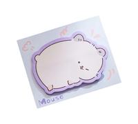 Lot de 10 blocs de notes recyclables avec illustrations d'animaux - Papier adhésif amovible pour l'organisation du bureau