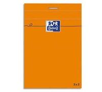 Lot de 10 Blocs IDEA, non perforé, réglure pleine page, quadrillé 5x5, format 10,5 x 14,8 cm, 80 grammes G