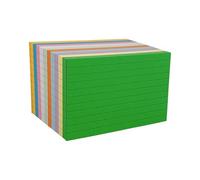 Lot de 10 blocs-notes adhésifs lignés avec motif arc-en-ciel - Papier à lettre lisse pour étudiants professionnels - Facile à déchirer