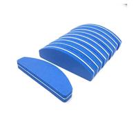 Lot de 10 blocs polissoirs à ongles en éponge multicolores 9 x 2,8 x 1,2 cm (bleu)