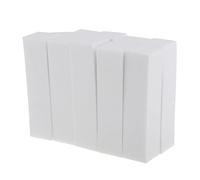 Lot de 10 blocs polissoirs pour manucure et pédicure - Blanc