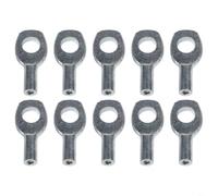 Lot de 10 bloqueurs de câble en métal de 5 mm et 6 mm pour système de poulie, extrémité sphérique de câble pour machine de fitness, connecteur de poids pour salle de sport à domicile (5 mm)