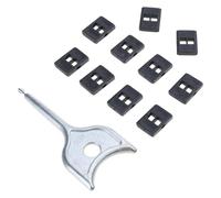 Lot de 10 bloqueurs de ports USB avec verrouillage à clé pour protéger les données sécurisées et protéger le verrou d'ordinateur portable avec USB amovible