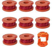 Lot de 10 bobines de fil de débroussailleuse compatibles avec Worx 20 V,WA0004,pour débroussailleuse CGT183A,CGT18LA1,WG180,WG150,WG152,WG153,WG163,WA0010 (8 + 2)