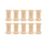 Lot de 10 bobines de fil en bois pour travaux manuels, bobines en bois vintage, bobines à tricoter,