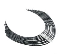 Lot de 10 bobines de fil pour coupe-bordure pour Bosch AFS 23-37, fil de coupe 3,5 mm, longueur 38 cm, nylon résistant, pour le remplissage des bobines de débroussailleuse (10 pièces)