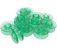 Lot de 10 bobines en plastique vert compatibles avec les machines à coudre Husqvarna Viking et de nombreux modèles