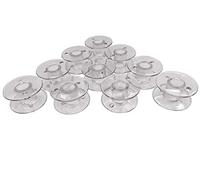 Lot de 10 bobines en plastique pour machine à coudre Elna Experience 520S, 540S, 550, 560, 570