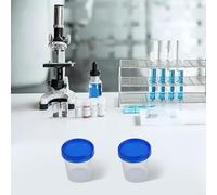 Lot de 10 bocaux à échantillons en plastique de 120 ml avec couvercles pour une cuisson précise et des mesures de laboratoire (2)