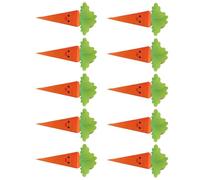 Lot de 10 boîtes à bonbons de Pâques en carton en forme de carotte pour fête de printemps et emballage de friandises, fournitures de fête de Pâques