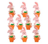 Lot de 10 boîtes à bonbons en forme de lapin câlin carotte design de lapin avec carotte câlin emballage de bonbons | Pour fête de printemps, pique-nique, vacances, festivals et