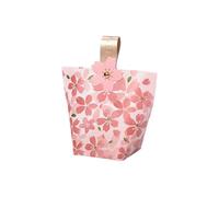 Lot de 10 boîtes à bonbons multi-types, sachets biscuits en papier, autocollants cerises Sakura, boîte mariage(Cherry Pink)