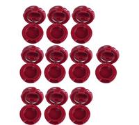Lot de 10 boîtes à rouge à lèvres effet miroir - Pratiques - Pour baume à lèvres - Pour crèmes et sérums - Organiseur de voyage, Rouge