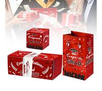 Lot de 10 boîtes cadeaux surprise pour remise de diplôme 2026, porte-billets, carte de saut à confettis faits maison, cadeau créatif et inoubliable pour les diplômés scolaires (rouge, 10 pièces)