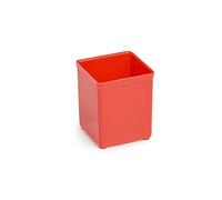 Lot de 10 boîtes d’insertion 63 mm A3 Rouge 52 x 52 x 63 mm Convient Bosch L-BOXX | Casiers d’insertion pour boîtes de rangement comme Bosch Sortimo pour L-BOXX, W-BOXX, T-BOXX, ProClick Tray