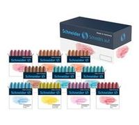 Lot de 10 boîtes de cartouches d'encre pour stylo plume - Couleurs pastel - Schneider