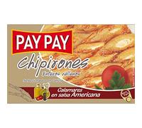 Lot de 10 boites de chipirons sauce américaine de marque pay pay