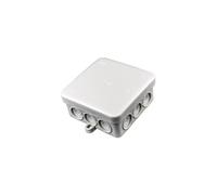 Lot de 10 boîtes de dérivation Don Quichotte K12 (EM011) 85 x 85 x 40 mm, gris clair, IP54, polyéthylène