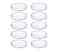Lot de 10 boîtes de Pétri en verre borosilicate pour boîtes de Pétri stériles Bioresearch Médical Biologique Biologique Verrerie Microbiologie de recherche Fourniture de culture des tissus