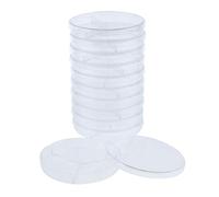 Lot de 10 boîtes de pétri stériles en plastique AOD transparent (90 mm 3 compartiments)