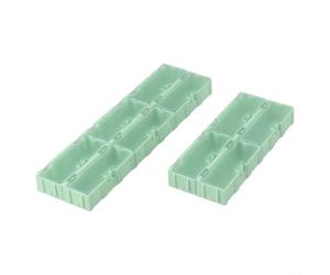 Lot de 10 boîtes de rangement en plastique pour composants électroniques, 75 x 31,5 x 21,5 mm avec verrouillage sécurisé pour vis, copeaux, résistances