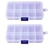 Lot de 10 boîtes de rangement pour bijoux, composants électroniques, boîte à accessoires, boîte de tri, étui de voyage