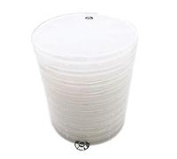 Lot de 10 boîtes d'échantillons individuelles en papier gaufré de 10,2 cm ou 100 mm pour gaufrettes en silicone, saphir, substrat SiC (couvercle à vis)