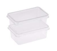 Lot de 10 boîtes d'emballage à dessert transparentes avec couvercles en plastique à charnière pour desserts, gâteaux, biscuits, salades