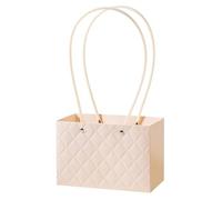 Lot de 10 boîtes d'emballage fleurs portables, décoration mariage, sac cadeau, à main, emballage bouquet fête d'anniversaire Saint-Valentin pour Douquet de Fleuriste(Light pink)