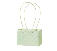 Lot de 10 boîtes d'emballage fleurs portables, décoration mariage, sac cadeau, à main, emballage bouquet fête d'anniversaire Saint-Valentin pour Douquet de Fleuriste(Green)