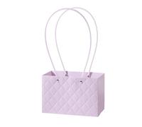 Lot de 10 boîtes d'emballage fleurs portables, décoration mariage, sac cadeau, à main, emballage bouquet fête d'anniversaire Saint-Valentin pour Douquet de Fleuriste(Purple)