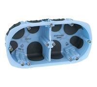 Lot de 10 Boîtes d'Encastrement Double Air'Metic 67 P40, Étanchéité et Isolation Optimales, pour Installation Électrique, Cloisons Sèches et Bâtiment, Haute Qualité & Norme NF