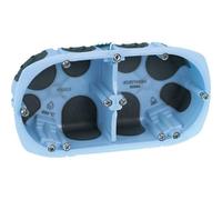 Lot de 10 Boîtes d'Encastrement Double Air'Metic 67 P40, Étanchéité et Isolation Optimales, pour Installation Électrique, Cloisons Sèches et Bâtiment, Haute Qualité et Norme NF