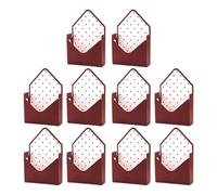 Lot de 10 boîtes d'enveloppes pour la Saint Valentin, pliables et romantiques pour bouquets de fleuristes, anniversaire, remise de diplôme, mariage, mère | Multi-usage extérieur et intérieur