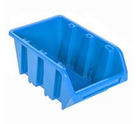 Lot de 10 boîtes empilables en Plastique - 8 x 11,5 x 6 cm - Bleues - pour Atelier, empilables