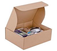 Lot de 10 boîtes en carton découpées, de 12 x 10 x 8 cm, fabriquées en Italie