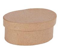 Lot de 10 boîtes forme ovale en carton à décorer