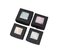 Lot de 10 boîtes transparentes en papier avec fenêtre, ajourées, for biscuits, desserts, mariage, anniversaire(Color-03,8.5x6x3cm)