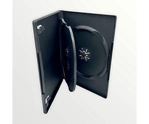 Lot de 10 boîtiers pour 3 CD/DVD Blu-Ray 3 emplacements pour 3 disques de n'importe Quel Format avec Tranche de 14 mm et Pochette extérieure pour Incrustation d'œuvres d'art Noir