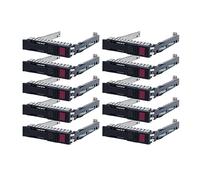 Lot de 10 boîtiers pour disque dur SAS SATA 651687-001 651699-001 compatible avec HP Gen8 Gen9 G8 G9 ML350p DL360e DL320e DL380e SL270 sL230