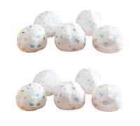 Lot de 10 bonnets doux pour bébé en coton doux avec différents motifs de dessin animé doux, Couleurs mélangées., taille unique