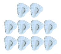 Lot de 10 bonnets triangulaires en microfibre pour nettoyeur vapeur Dupray compatibles avec et difficiles à nettoyer les surfaces en bois dur, stratifié, carrelage et pierre
