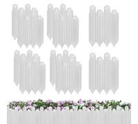 Lot de 10 bordures de jardin - Outils de construction paysagère - Barrière pour animaux - Dents décoratives pour le chemin de pelouse