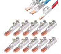 Lot de 10 bornes à sertir DTLC en cuivre et aluminium avec gaine thermorétractable pour câblage électrique et entretien (25)