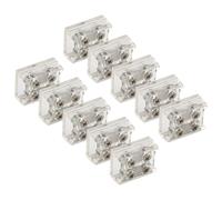 Lot de 10 bornes de connecteur de bande LED, pour bandes LED de 8 mm et 10 mm, connexion de fixation à vis sans soudure avec prise en main sûre pour une installation facile