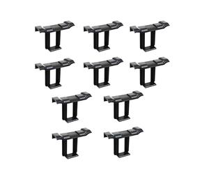 Lot de 10 bornes d'évacuation d'eau pour panneau solaire pour l'entretien du module PV, noir, 40 mm