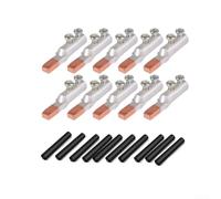 Lot de 10 bornes en cuivre et aluminium avec tube thermorétractable, connecteurs de fils à sertir DTLC conçus pour des connexions électriques fiables et une installation facile (25)