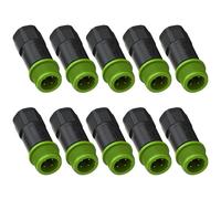 Lot de 10 bornes mâles à 4 broches pour connexion sécurisée pour extérieur industriel durable connecteurs d'extérieur