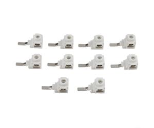Lot de 10 borniers de 25 mm² - pour boîte de distribution de disjoncteur de barre omnibus - Connecteurs de fils électriques 63 A avec coque en plastique - Solution de câblage organisée - pour panneaux